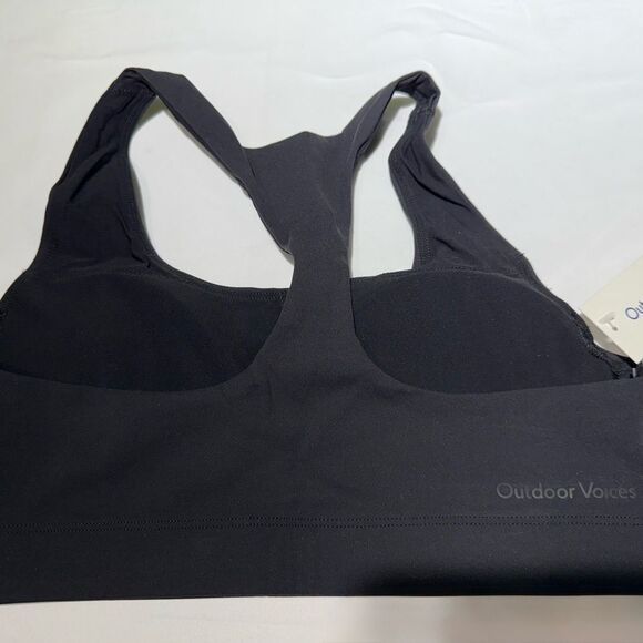 Outdoor Voices All Time Black Sports Bra - Picture 3 of 3